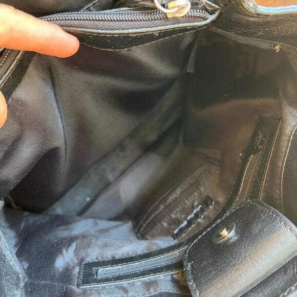 Vintage Pelle Studio Handbag Black Leather Wilsons - Picture 12 of 16